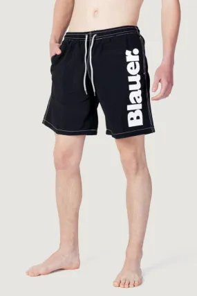 Costume da bagno Blauer. logo Nero