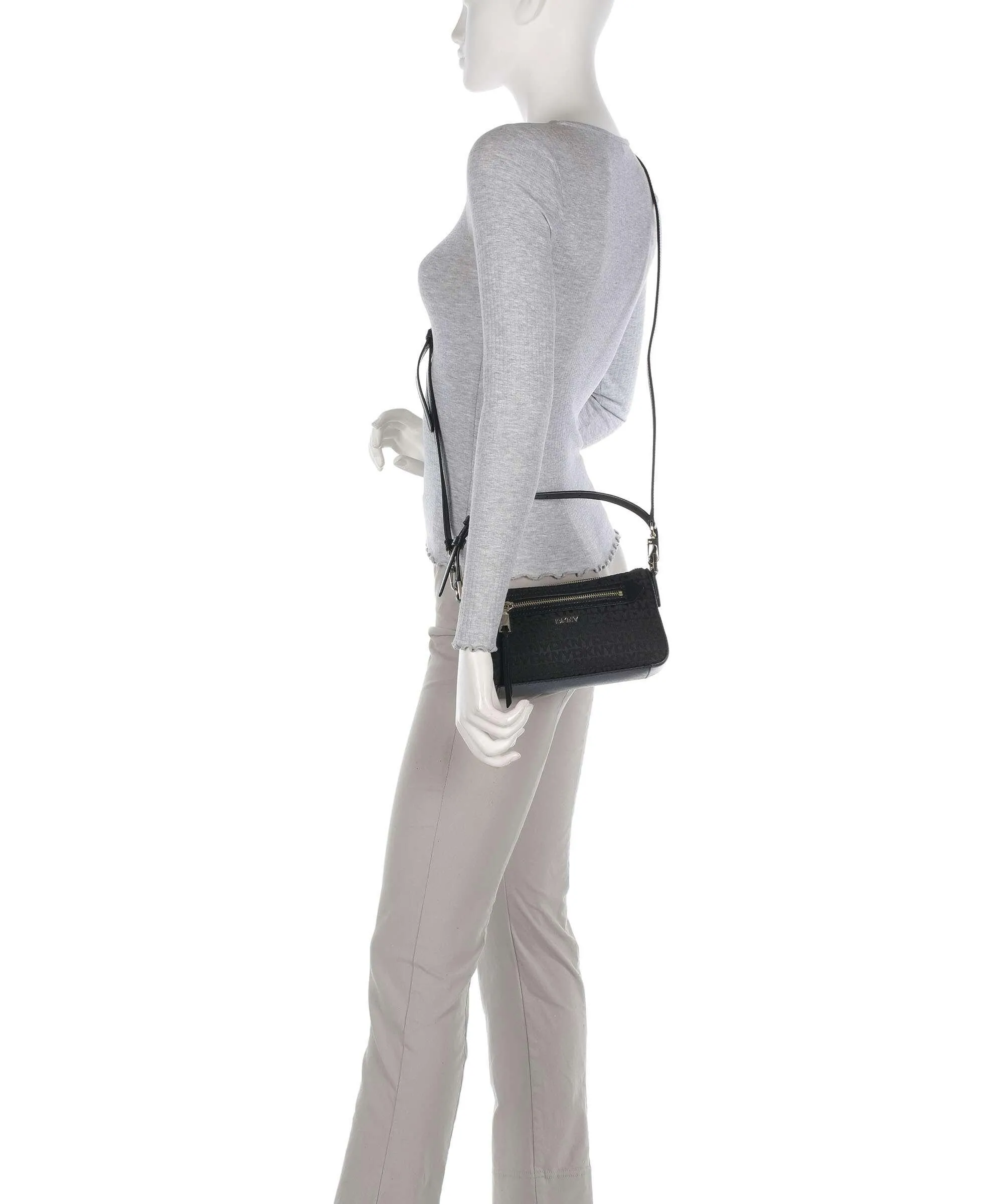  DKNY Bryant Borsa a spalla poliestere nero  