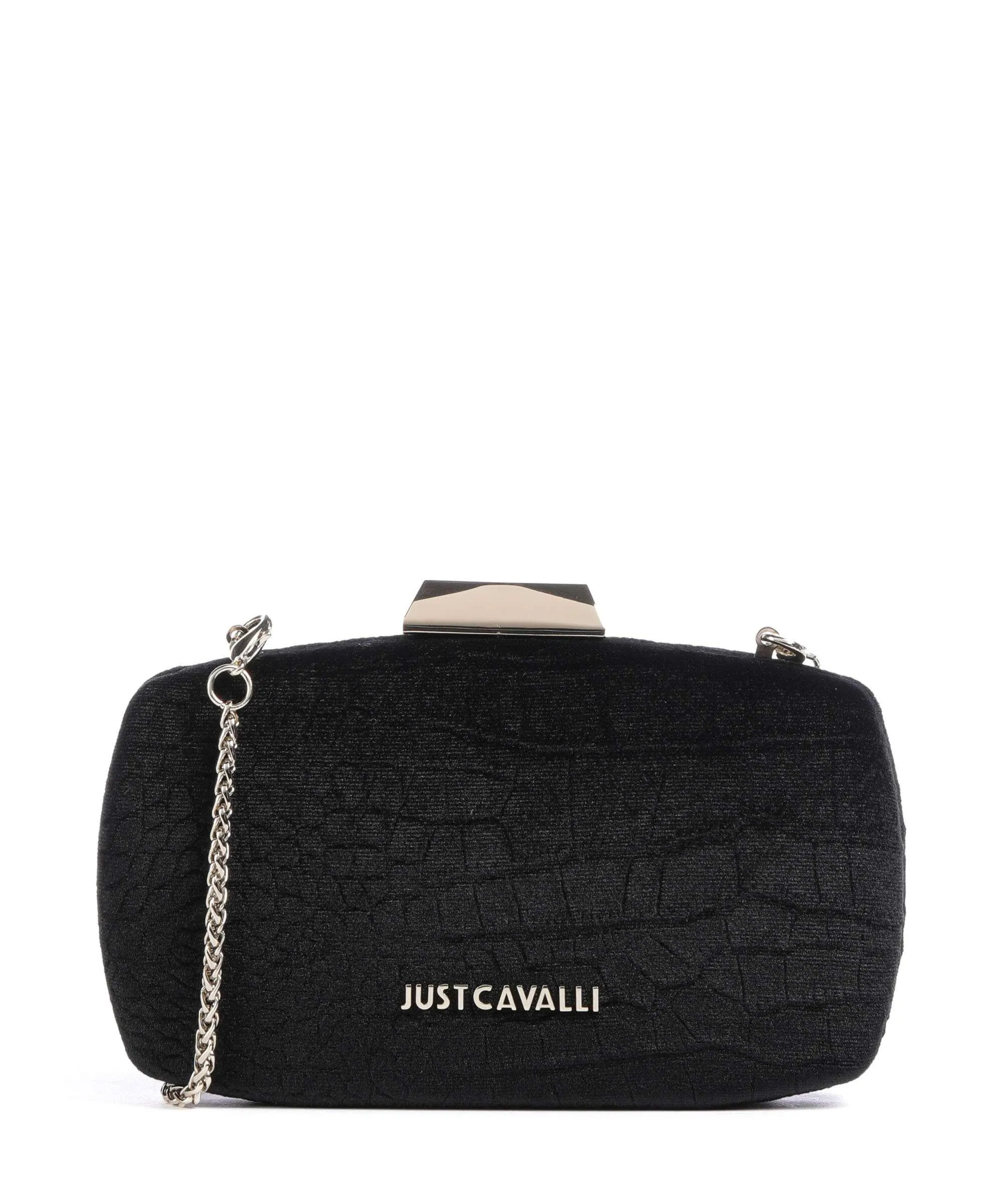  Just Cavalli Items 5 Style 1 Borsa a tracolla plastica, tissu nero  