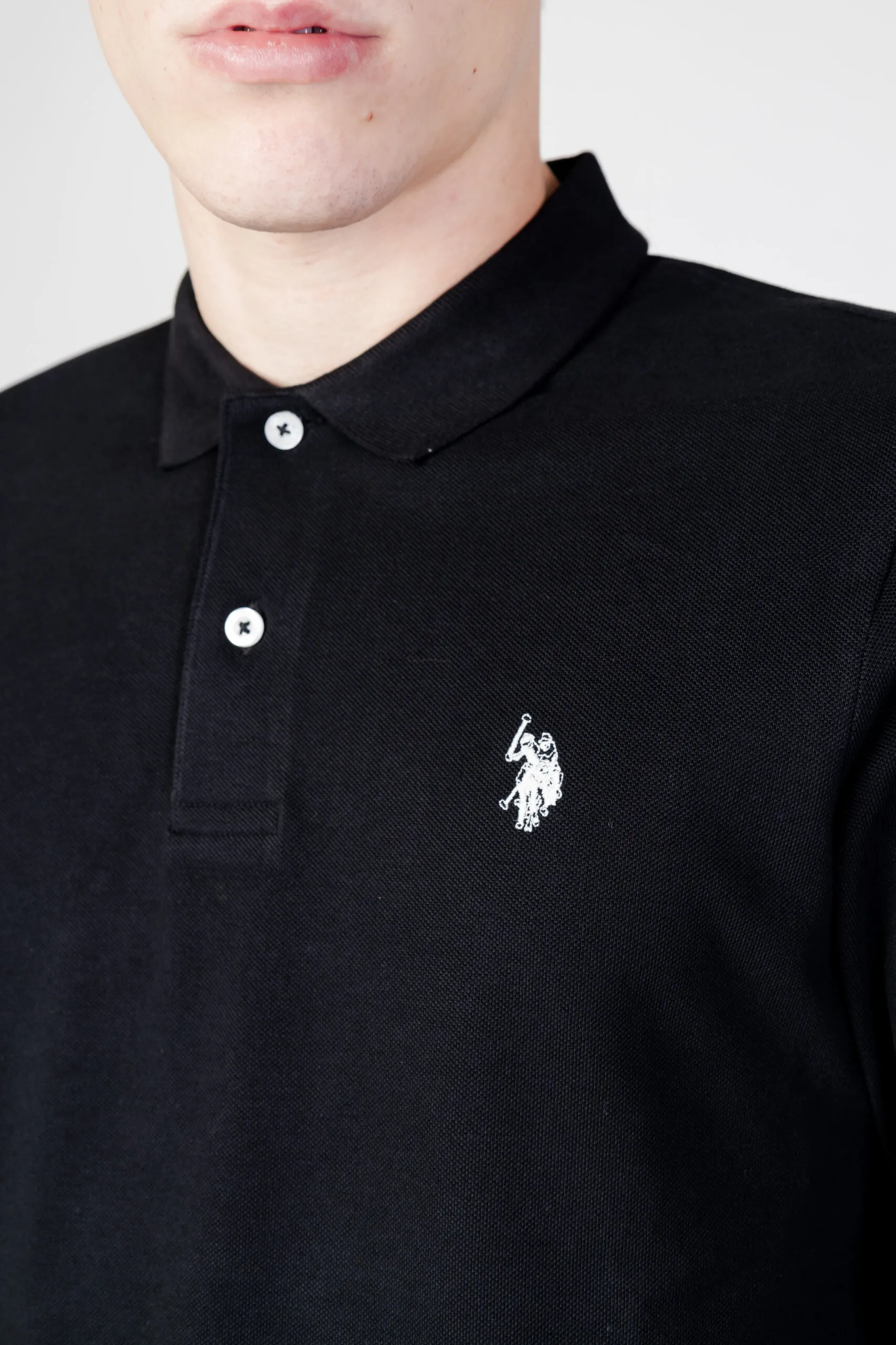 Polo manica lunga U.S. Polo Assn. must ehpd Nero