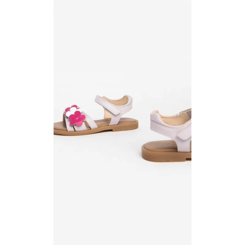 SANDALI IN PELLE PER BAMBINI NEROGIARDINI